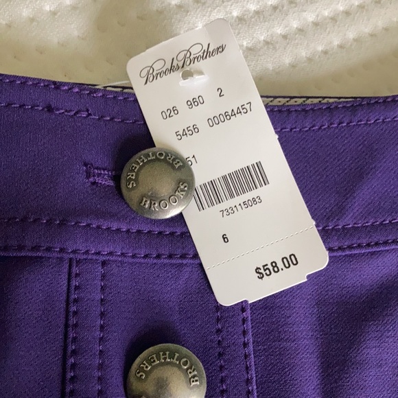 Purple Brooks Brothers skirt size 6 NWT - Picture 2 of 4